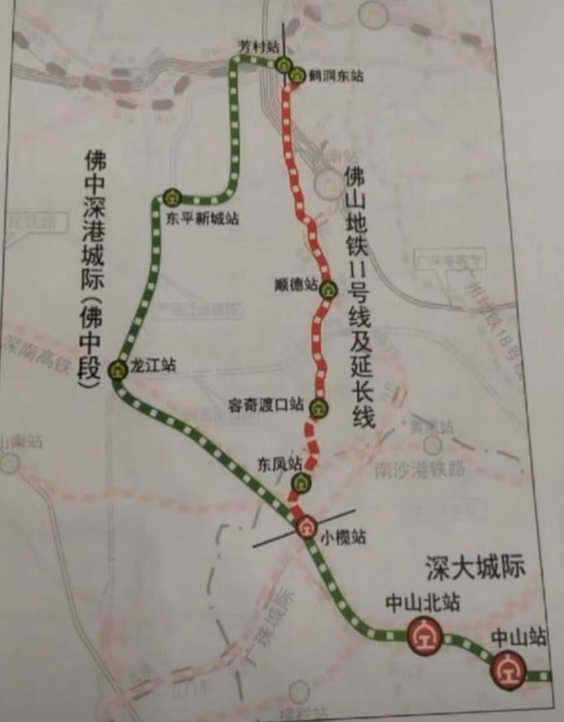 坪山高铁站线路图图片