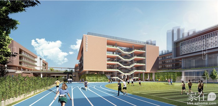 沙井海岸城家长快看,深外宝安校区效果图曝光了!很大气漂亮