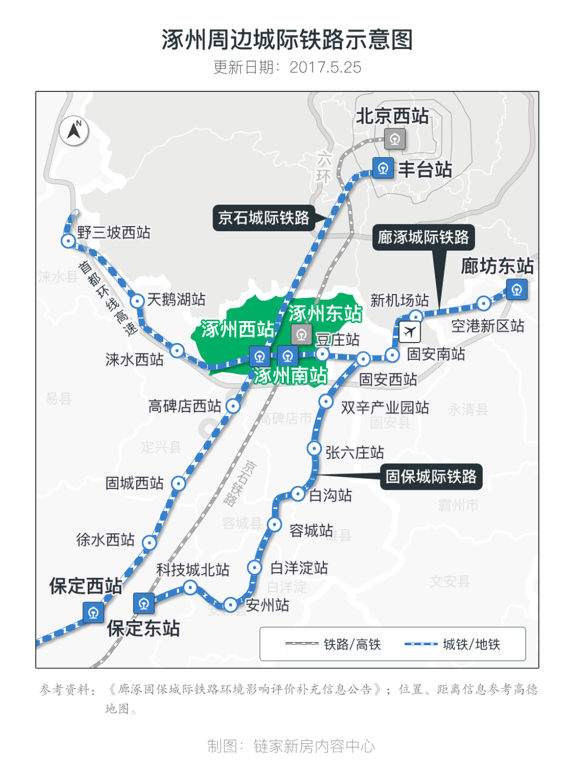 北京至涿州地铁规划图图片