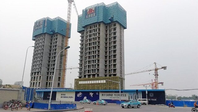 天房中山路,a地块2#,3#建设情况(2017年7月3日拍摄)