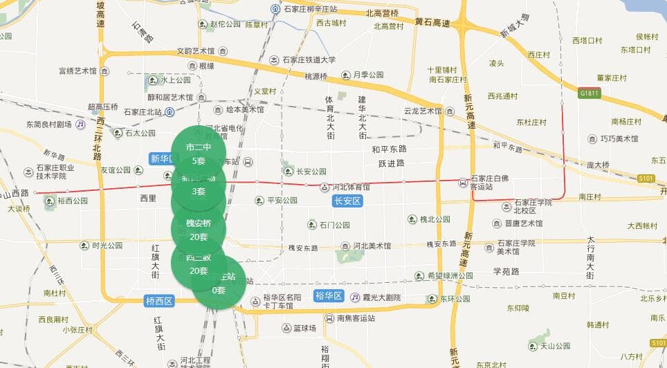 石家庄塔北路地图图片