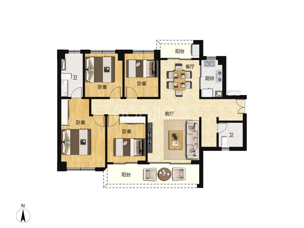 亚运城户型图(链家网)