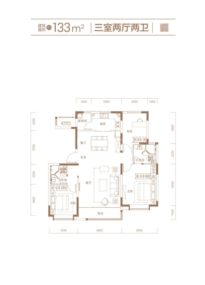 运河文化城-189--建面 133m²