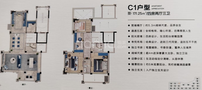 御玺滨江--建面 171.25m²