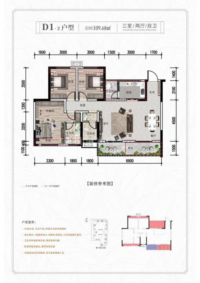 圣景·公园一号--建面 109.68m²