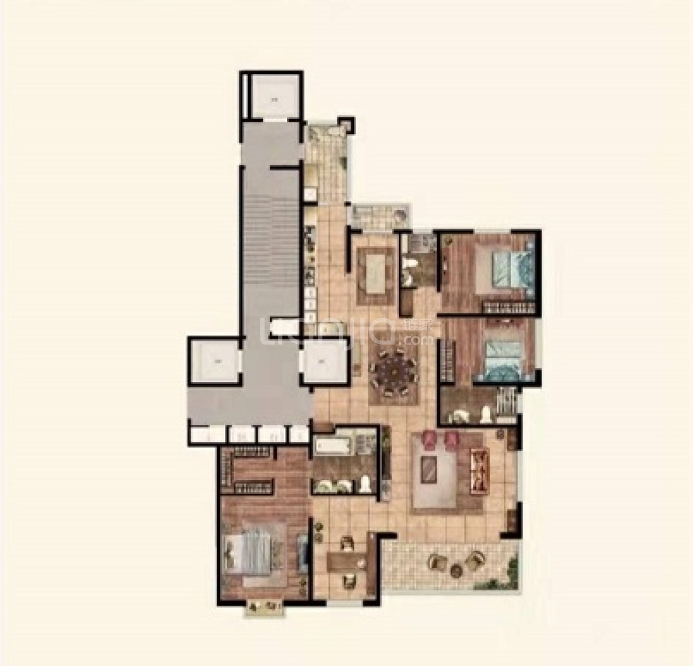 尚海湾豪庭户型图(链家网)