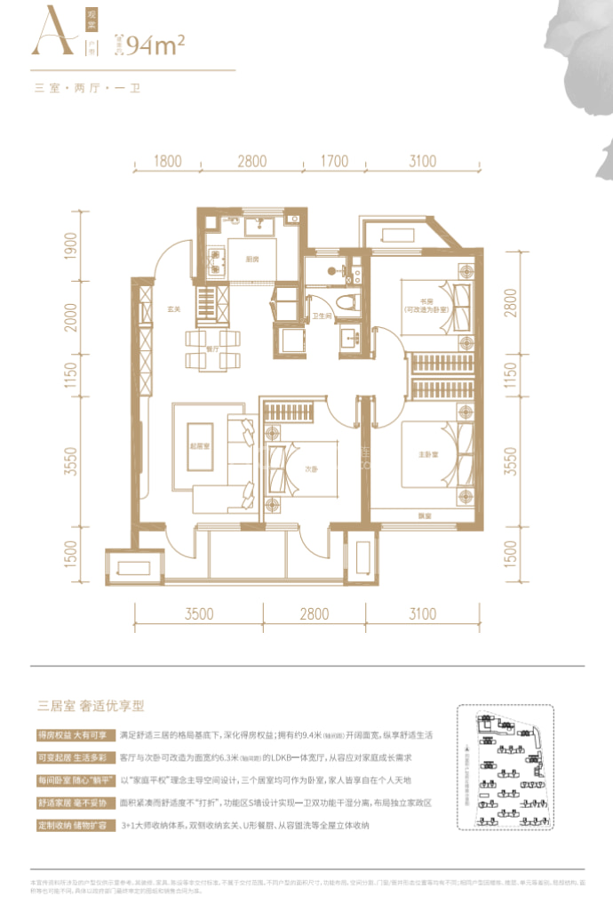 上东金茂智慧科学城--建面 94m²