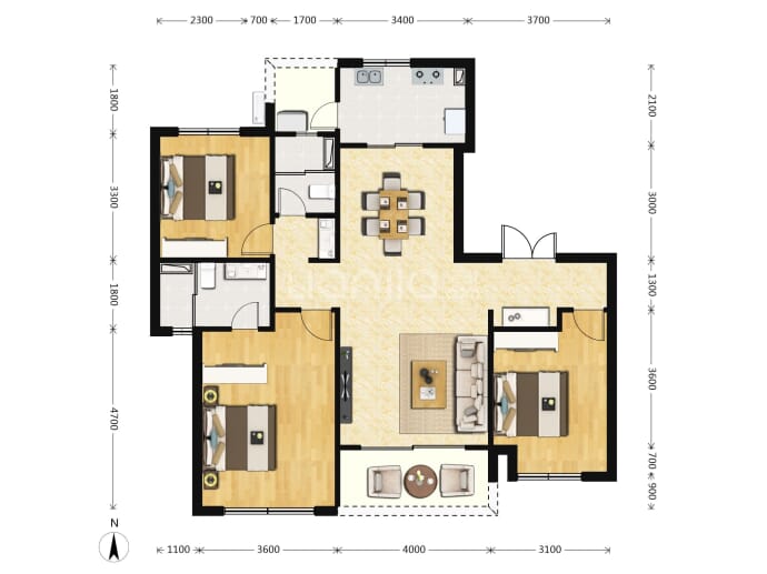 高投和悦府--建面 127m²