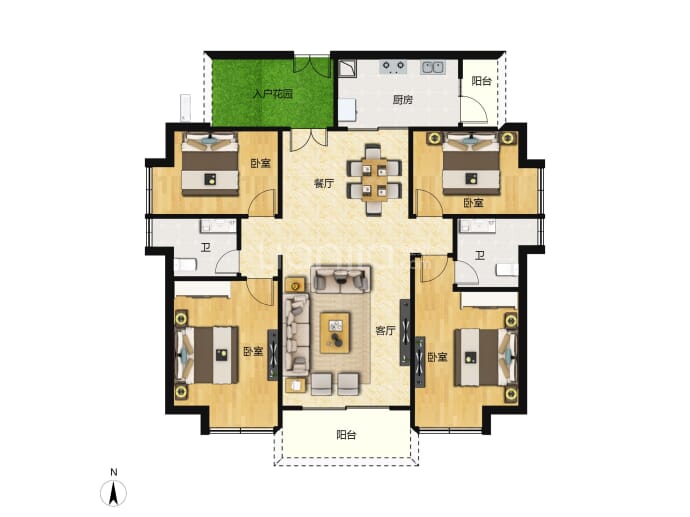 中国铁建海语熙岸--建面 139m²