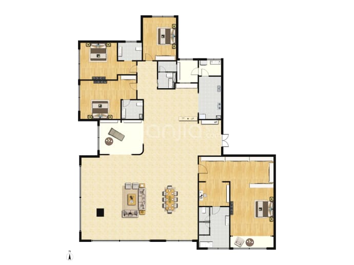 鲁能泰山7号--建面 337m²