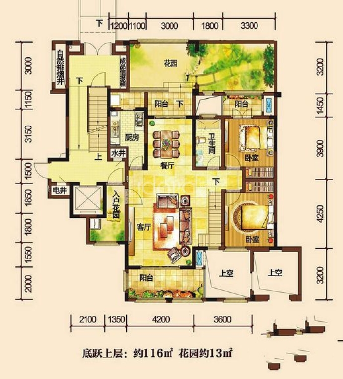 慧远美林谷--建面 116m²