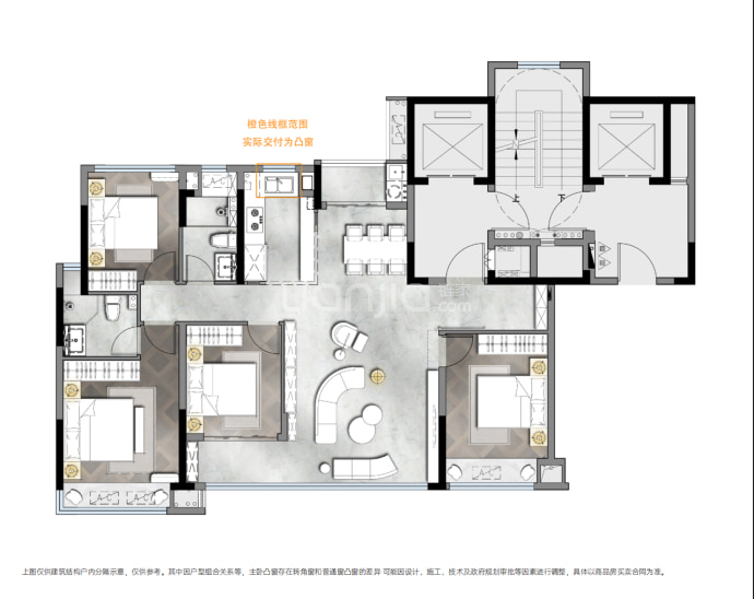 建发朗云--建面 125m²