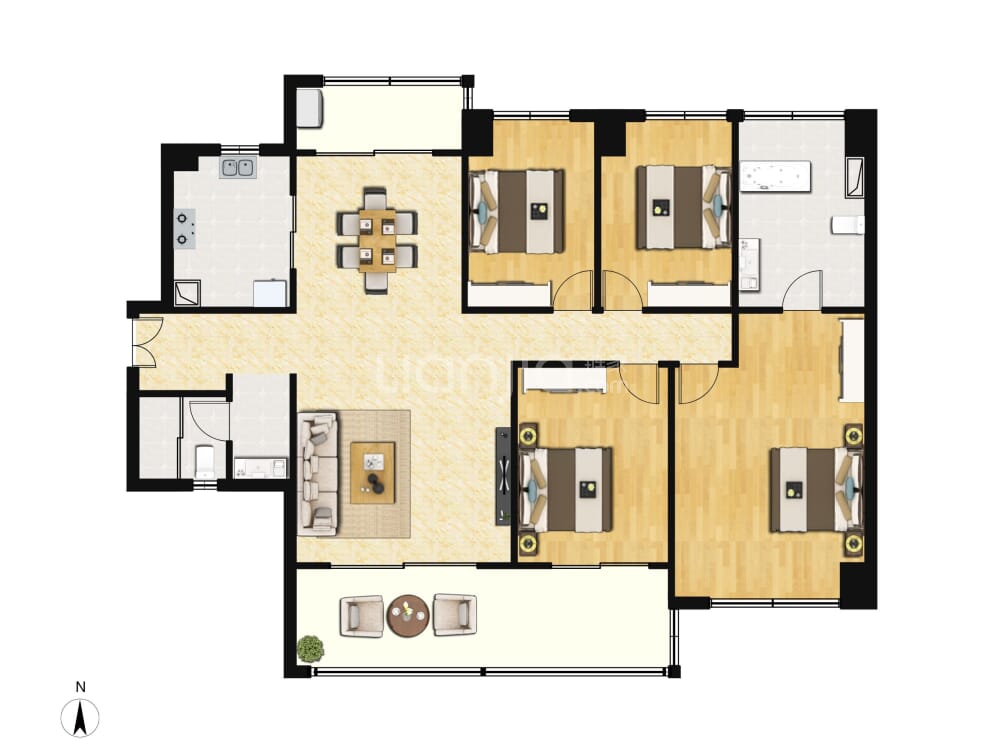 亚运城户型图(链家网)