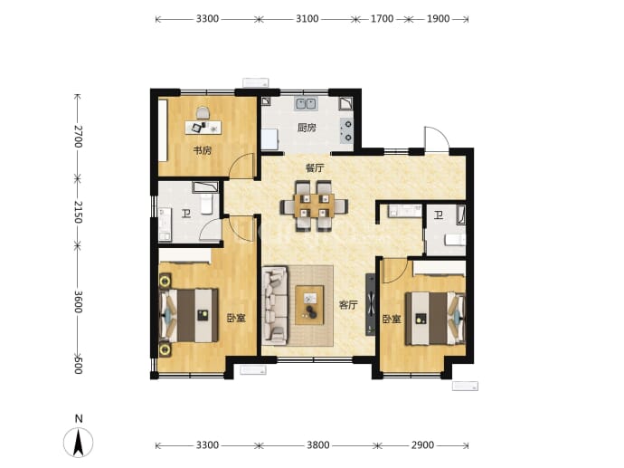 城投时代之城--建面 104m²