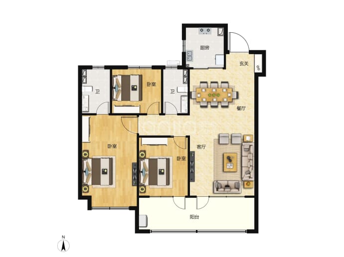 青城辰章--建面 113m²