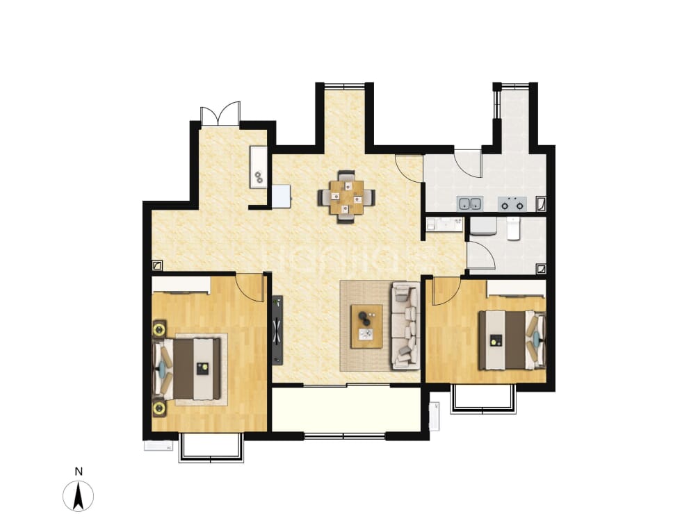 金泰丽湾户型图(链家网)