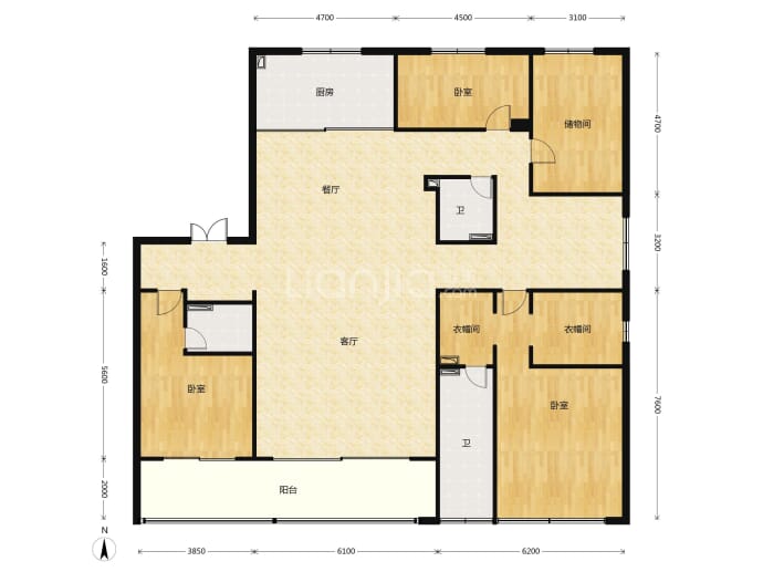 新希望锦翠栖源--建面 245m²