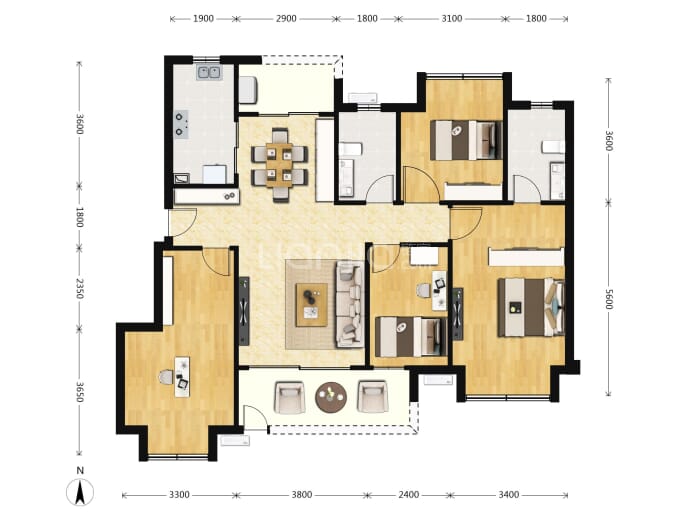 保利麓谷林语--建面 120m²