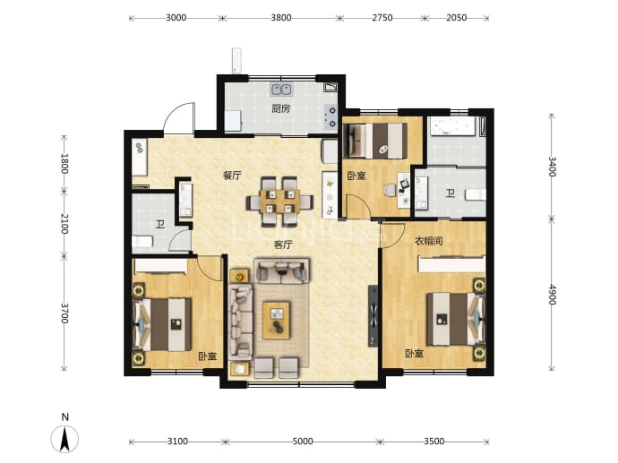 米兰颂二期--建面 119m²