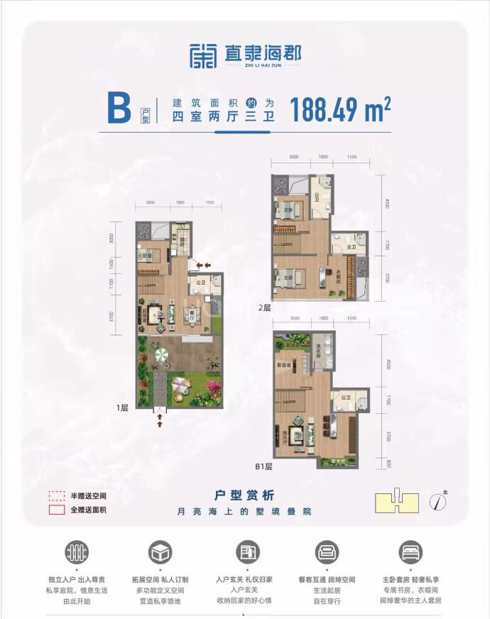 民生·直隶海郡--建面 188.49m²