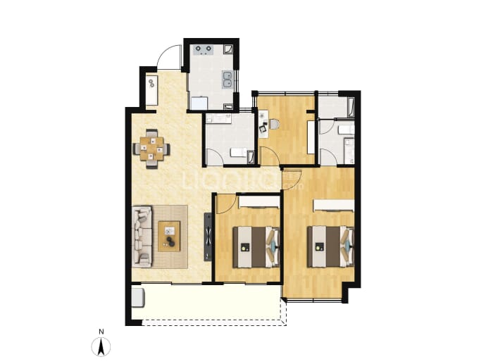 上铁淮风晓月--建面 110m²