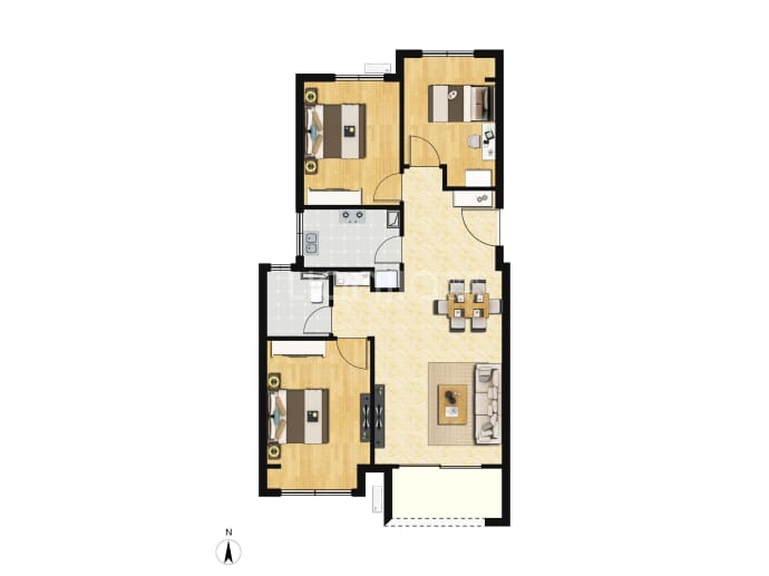 望熙雅苑--建面 94m²