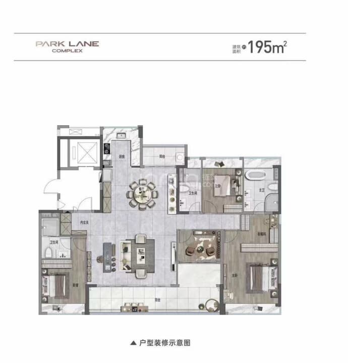 顺德华润置地广场--建面 195m²