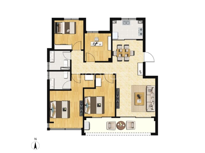 大家锦玥府--建面 118m²