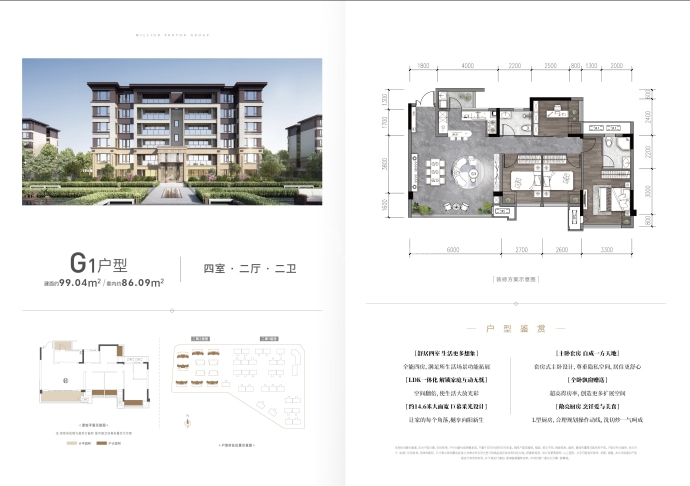 万腾御景城--建面 99.04m²