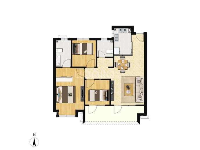 国誉府--建面 105m²