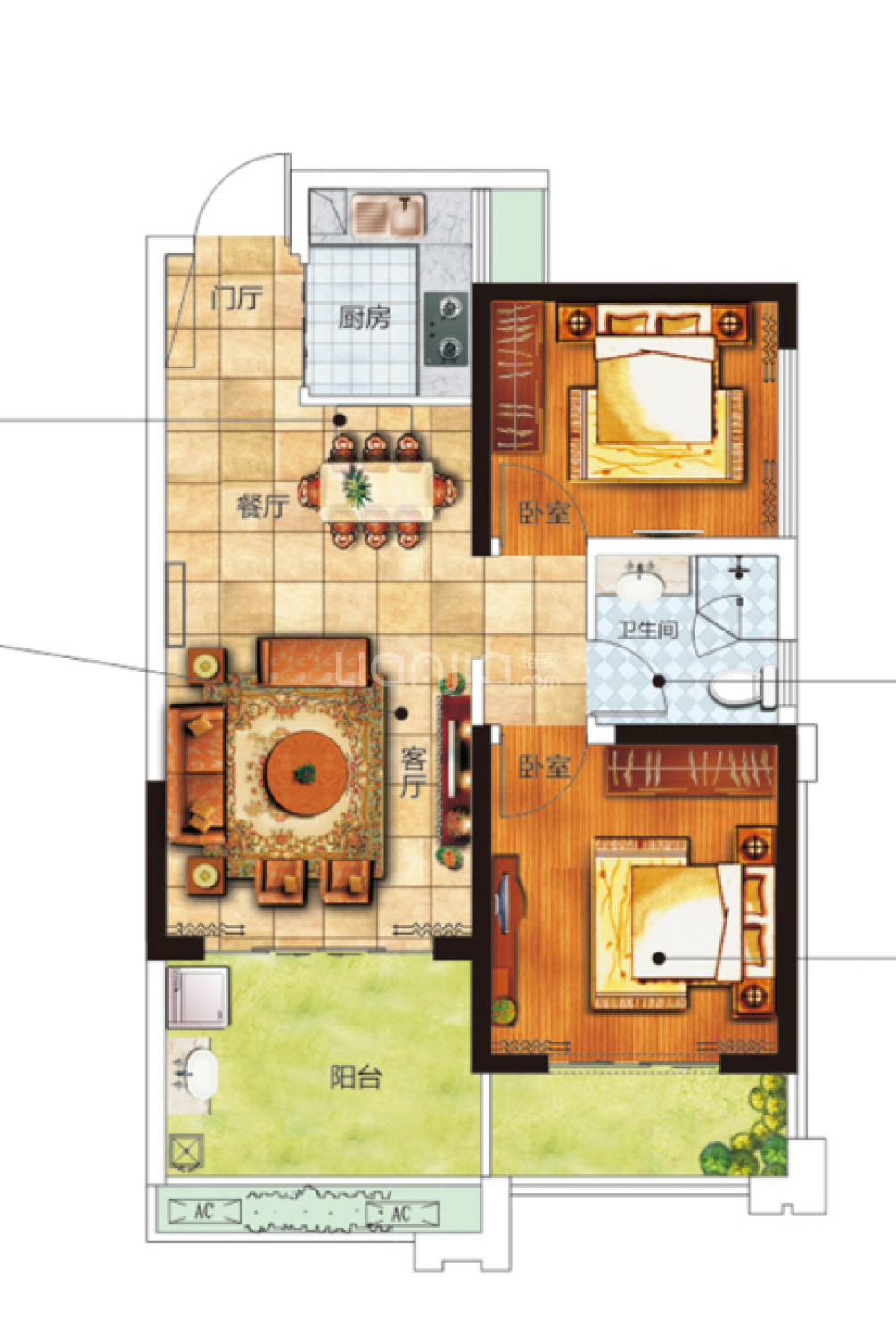 海口南海·幸福汇户型图(海口贝壳旅居)