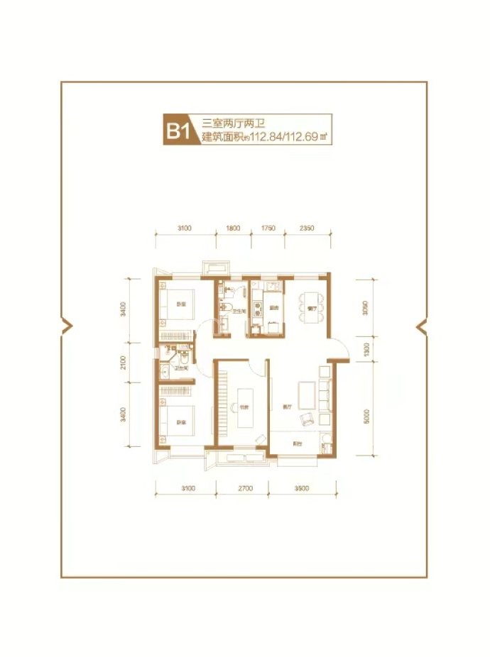 北城云海--建面 112.84m²