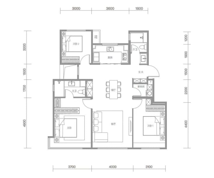 保利天珺--建面 126m²