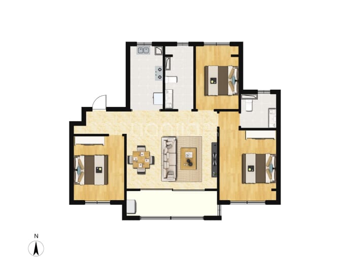 大华锦绣四季澜悦--建面 99m²