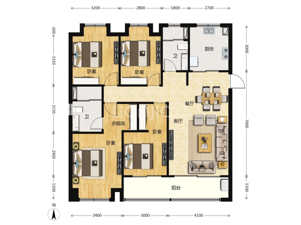 金地兰亭长江序户型图