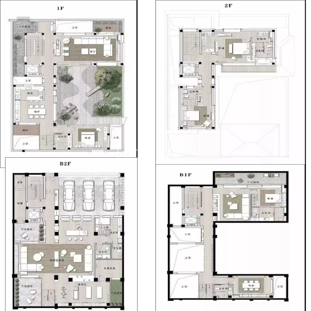 仁恒耦前户型图(链家网)