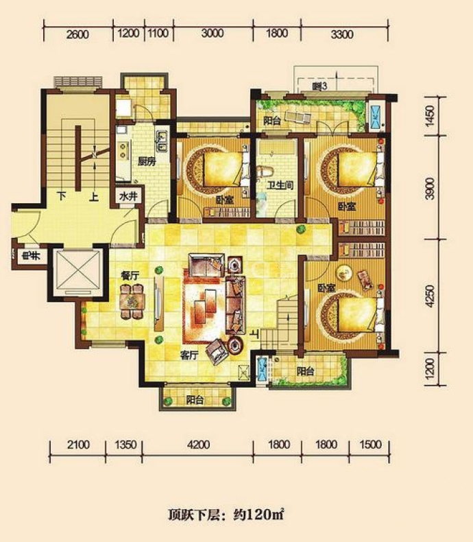 慧远美林谷--建面 120m²