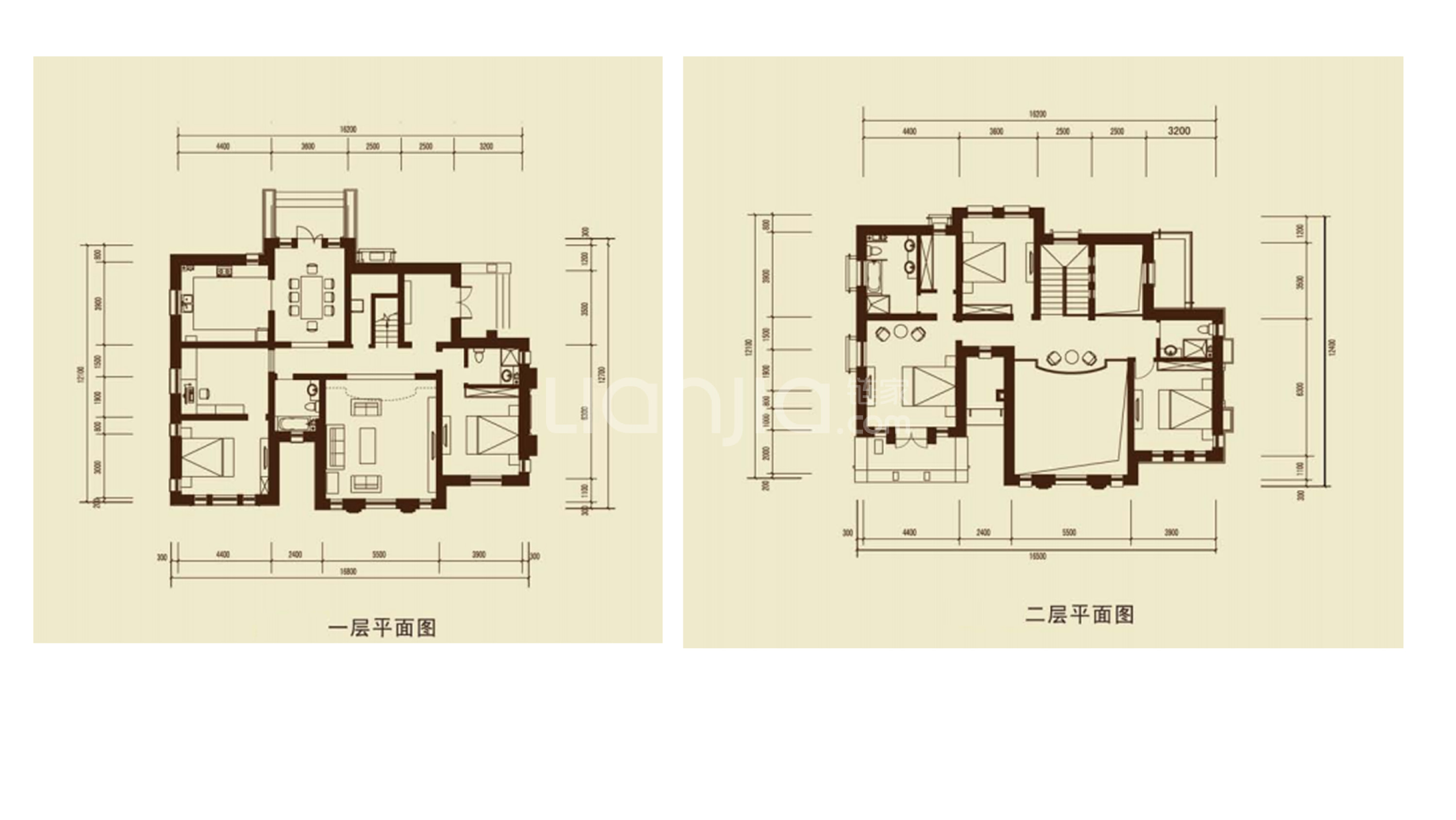 西京都高尔夫独栋别墅，大院子，大户型，优美私人庭院-户型图