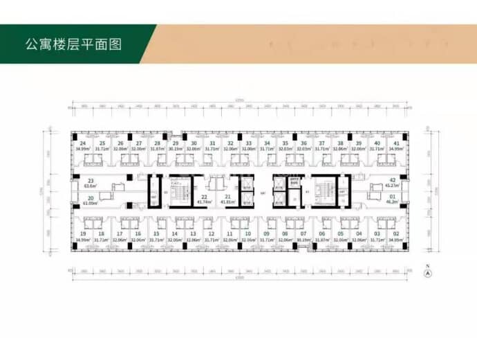 贝悦汇大厦--建面 42m²