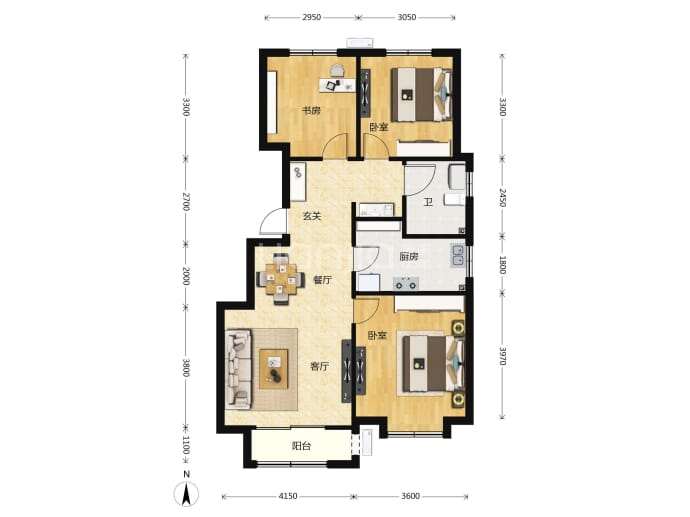 龙湖九里晴川--建面 98m²