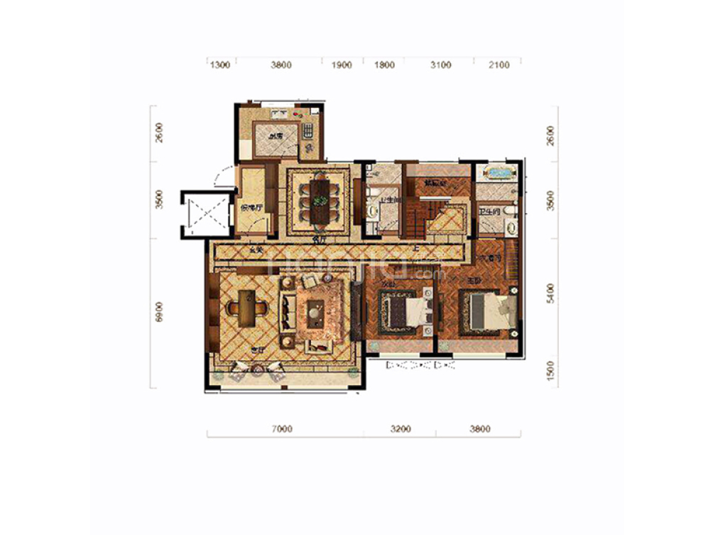 中海龙玺户型图(链家网)