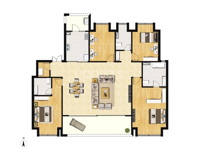 中粮保利天玺壹号--建面 182m²