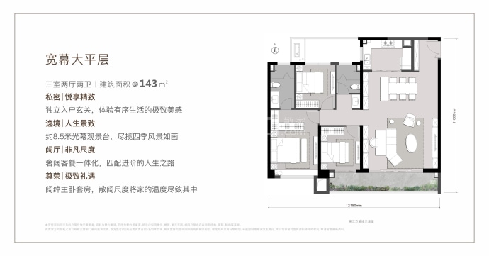 中粮·大悦未来城--建面 143m²