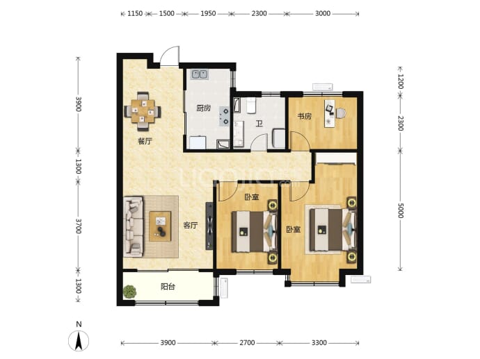 格调松间--建面 109m²