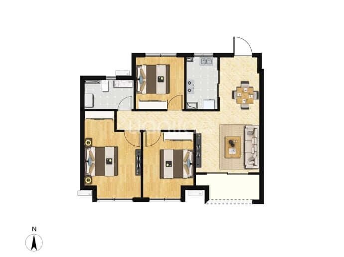 望熙雅苑--建面 92m²