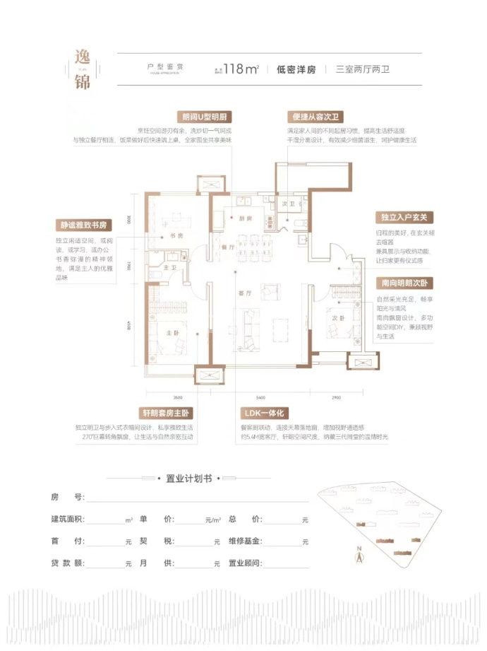 城投时代之城--建面 118m²