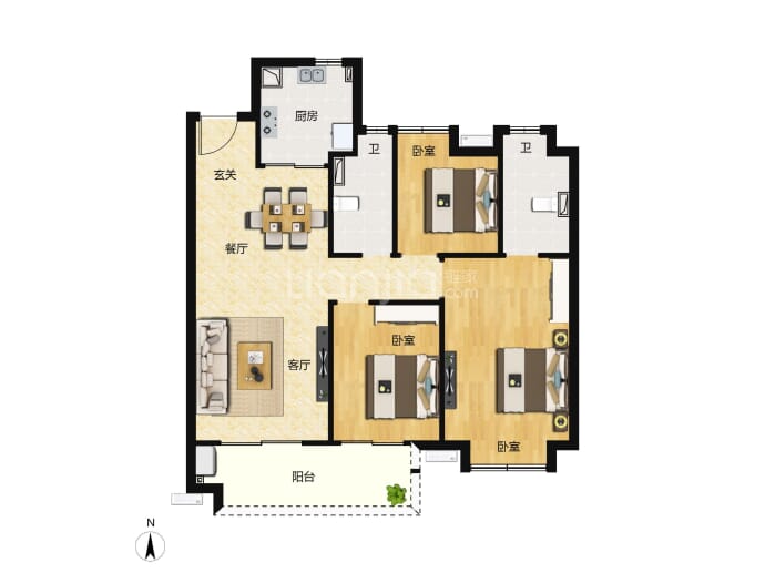 大华锦绣前城--建面 127m²