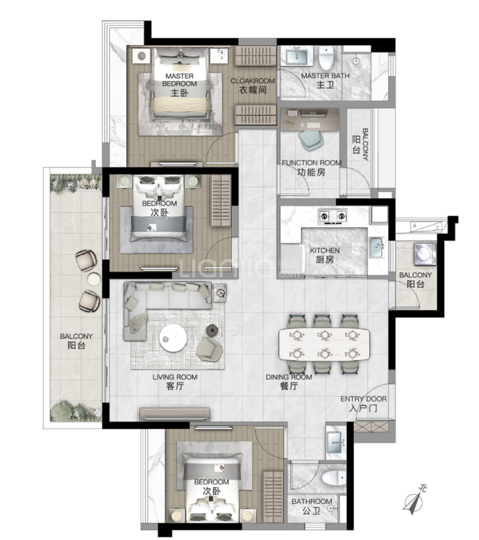 广州城投领南府--建面 143m²