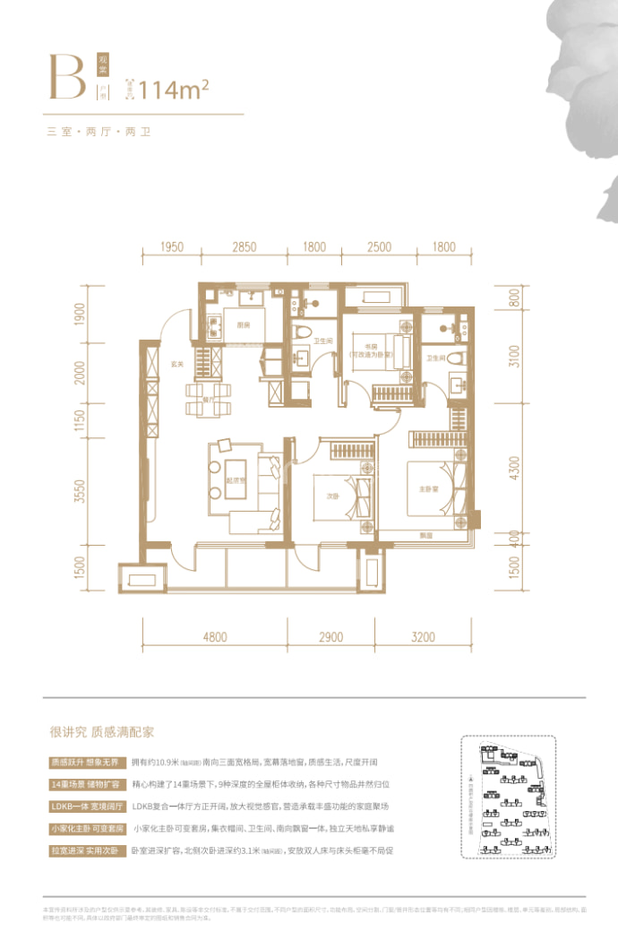 上东金茂智慧科学城--建面 114m²