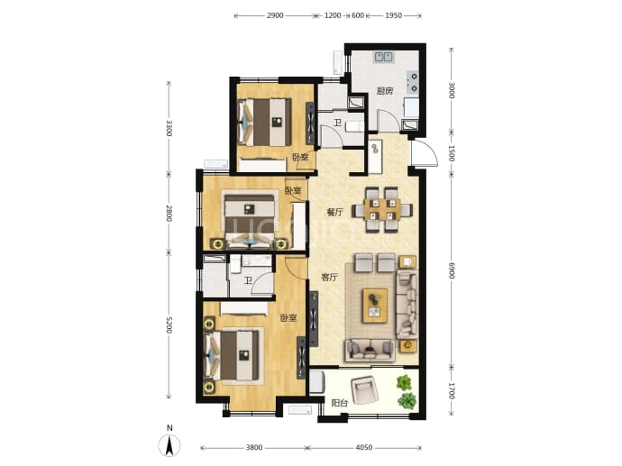 天成和平里--建面 120m²